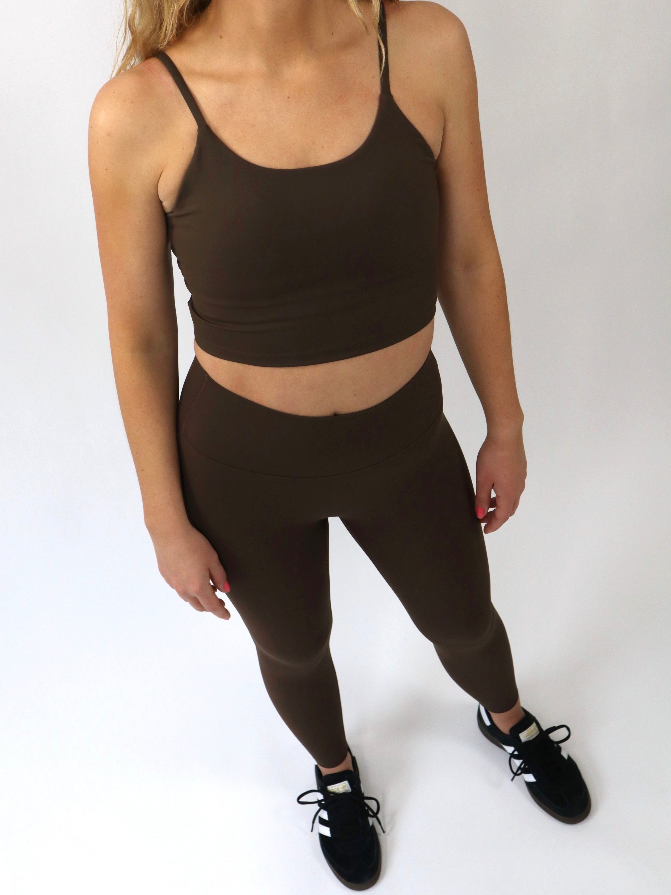 Signature Tank Bra, Chocolate