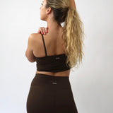 Signature Tank Bra, Chocolate back