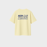 Oversized Club T-shirt - Lemon Sorbet & Blue