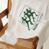 Oversized Sports T-shirt - White & Racing Green